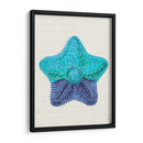Estrella De Mar En Tonos De Azul C - Fab Funky | Cuadro decorativo de Canvas Lab