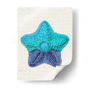 Estrella De Mar En Tonos De Azul C - Fab Funky | Cuadro decorativo de Canvas Lab