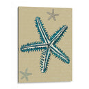 Estrella De Mar Azul En Taupe A - Fab Funky | Cuadro decorativo de Canvas Lab