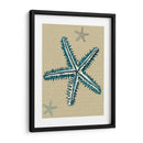 Estrella De Mar Azul En Taupe A - Fab Funky | Cuadro decorativo de Canvas Lab