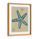 Estrella De Mar Azul En Taupe A - Fab Funky | Cuadro decorativo de Canvas Lab