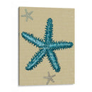 Estrella De Mar Azul En Taupe B - Fab Funky | Cuadro decorativo de Canvas Lab