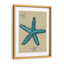 Estrella De Mar Azul En Taupe B - Fab Funky | Cuadro decorativo de Canvas Lab