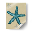 Estrella De Mar Azul En Taupe B - Fab Funky | Cuadro decorativo de Canvas Lab
