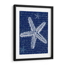 Estrellas De Mar Blancas En Azul A - Fab Funky | Cuadro decorativo de Canvas Lab