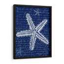 Estrellas De Mar Blancas En Azul A - Fab Funky | Cuadro decorativo de Canvas Lab