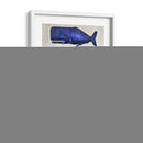 Ballena Familia Azul En Blanco - Fab Funky | Cuadro decorativo de Canvas Lab