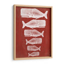 Familia Ballena Blanco En Red - Fab Funky | Cuadro decorativo de Canvas Lab