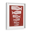 Familia Ballena Blanco En Red - Fab Funky | Cuadro decorativo de Canvas Lab