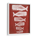 Familia Ballena Blanco En Red - Fab Funky | Cuadro decorativo de Canvas Lab