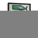 Familia De Ballena Verde En Blanco - Fab Funky | Cuadro decorativo de Canvas Lab