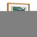 Familia De Ballena Verde En Blanco - Fab Funky | Cuadro decorativo de Canvas Lab