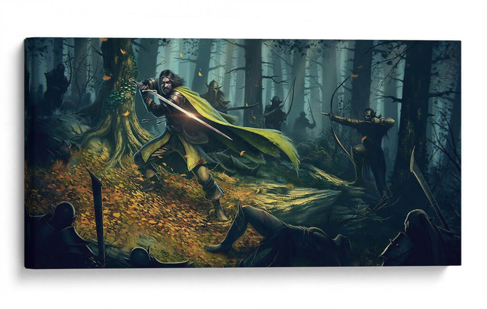 Batalla contra el mal | Cuadro decorativo de Canvas Lab