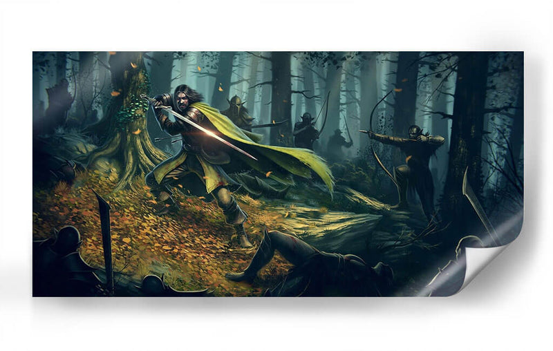 Batalla contra el mal | Cuadro decorativo de Canvas Lab