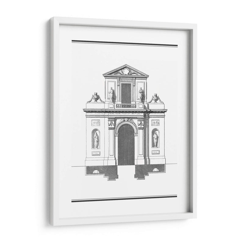 B Y W Fachada Parisiana Ii - Deneufforge | Cuadro decorativo de Canvas Lab