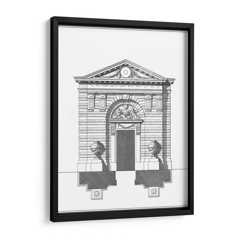 B Y W Fachada Parisiana Iii - Deneufforge | Cuadro decorativo de Canvas Lab