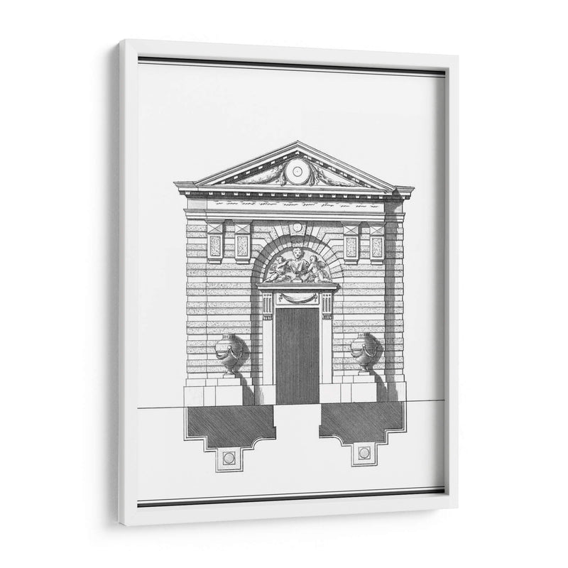 B Y W Fachada Parisiana Iii - Deneufforge | Cuadro decorativo de Canvas Lab