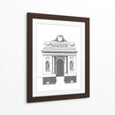 B Y W Fachada Parisiana Iv - Deneufforge | Cuadro decorativo de Canvas Lab
