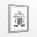 B Y W Fachada Parisiana Iv - Deneufforge | Cuadro decorativo de Canvas Lab