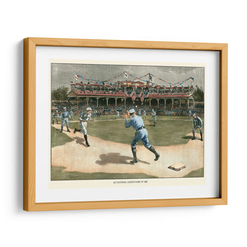 Juego De La Liga Nacional 1886 - Snyder | Cuadro decorativo de Canvas Lab