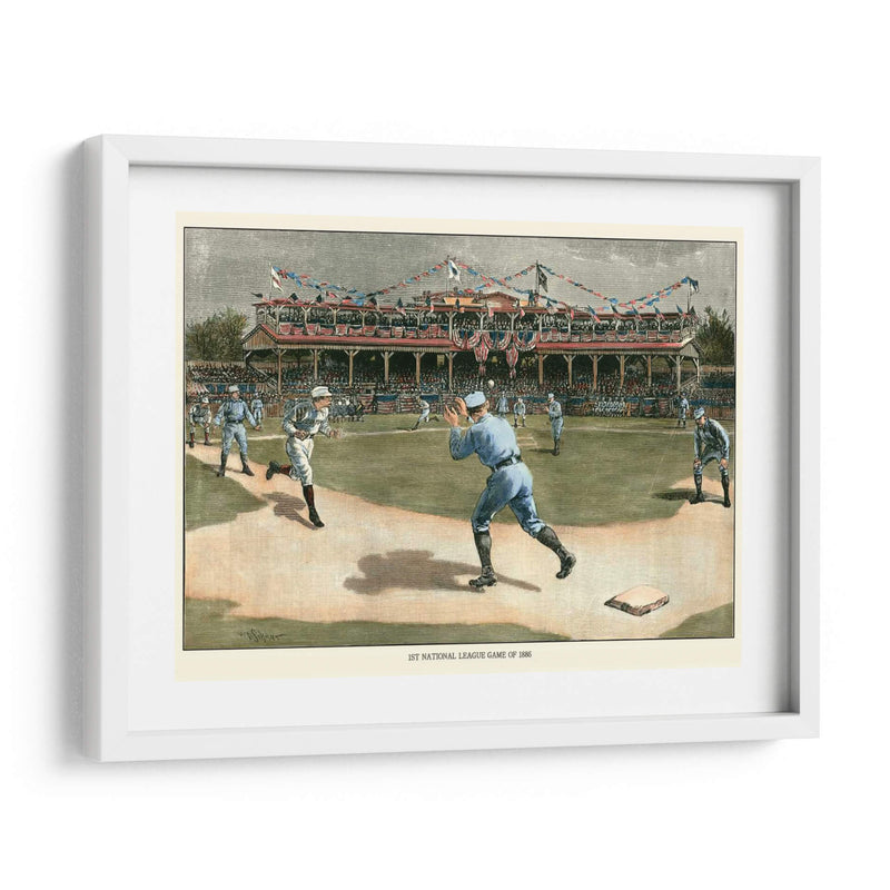 Juego De La Liga Nacional 1886 - Snyder | Cuadro decorativo de Canvas Lab