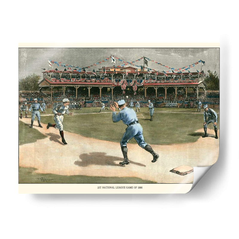 Juego De La Liga Nacional 1886 - Snyder | Cuadro decorativo de Canvas Lab