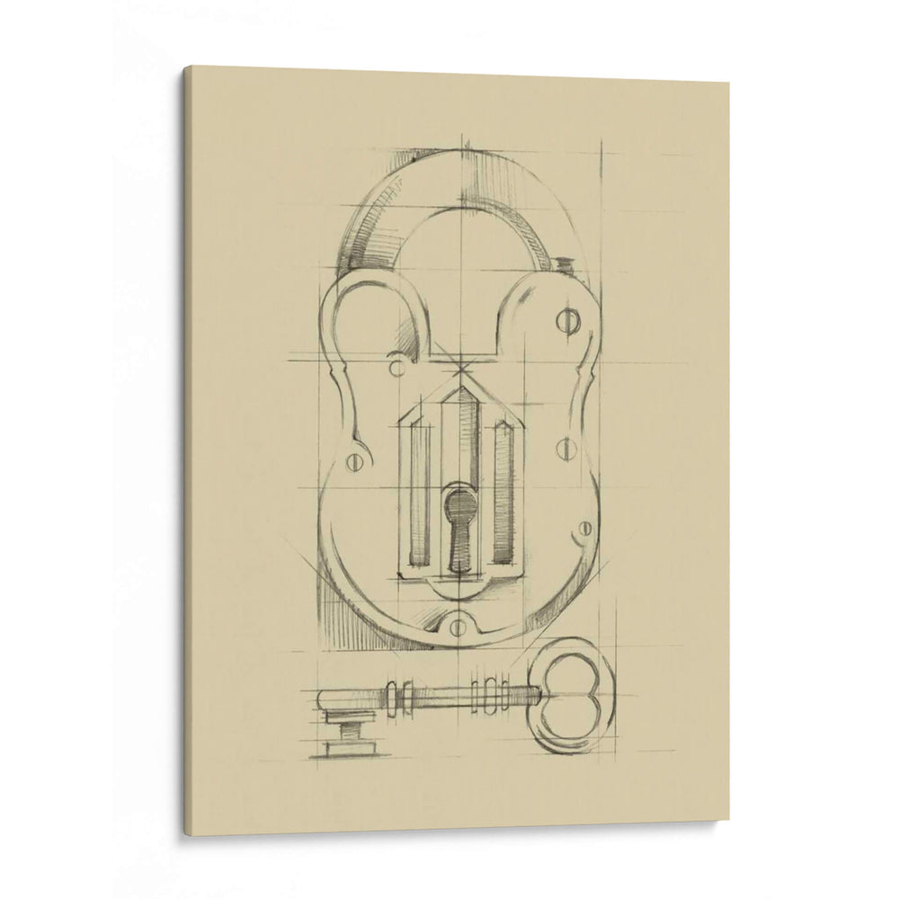 Candado Vintage Ii - Ethan Harper | Cuadro decorativo de Canvas Lab