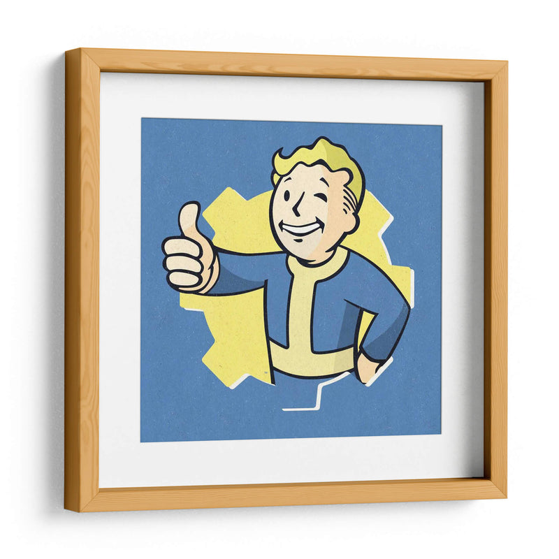 Fallout 4 thumbs up | Cuadro decorativo de Canvas Lab