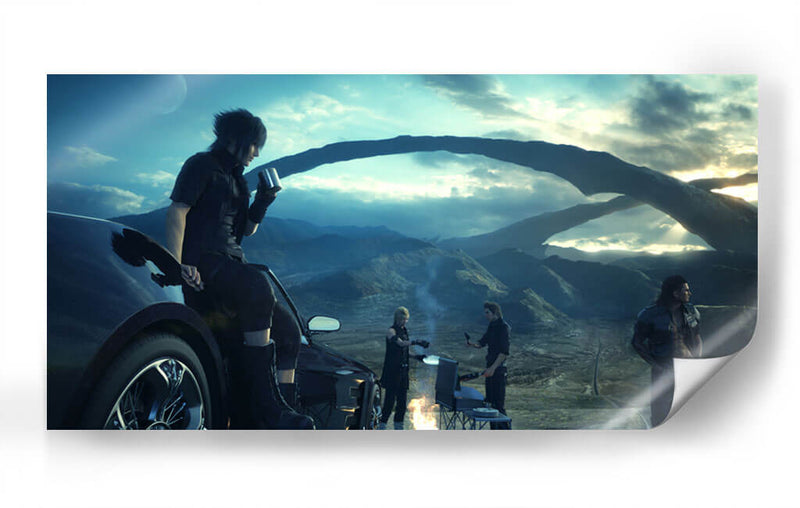 Final Fantasy bbq | Cuadro decorativo de Canvas Lab