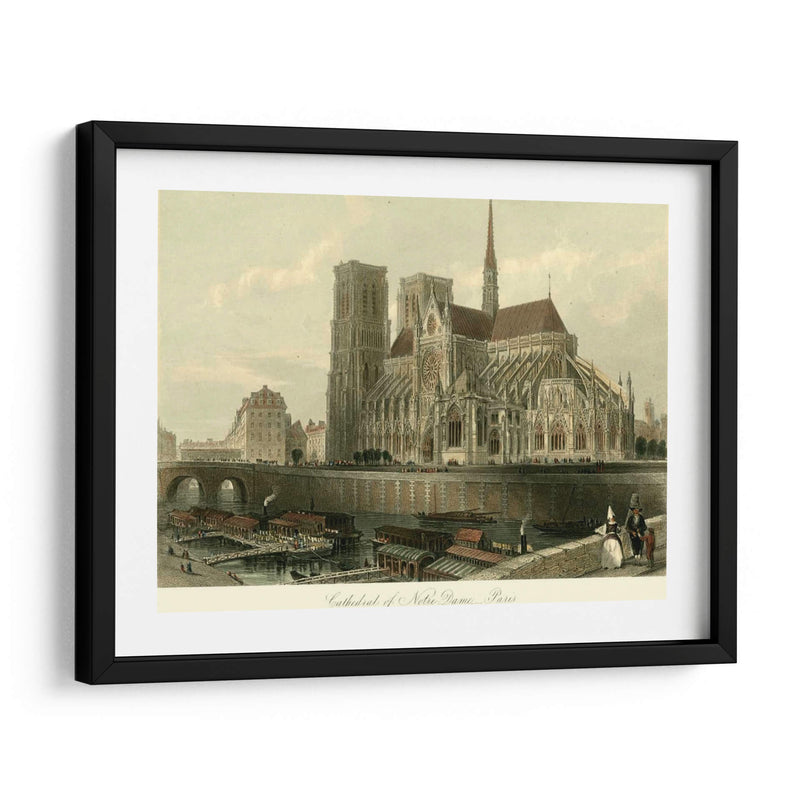 Catedral De Notre-Dame, París. - T. Allom | Cuadro decorativo de Canvas Lab