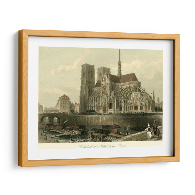 Catedral De Notre-Dame, París. - T. Allom | Cuadro decorativo de Canvas Lab