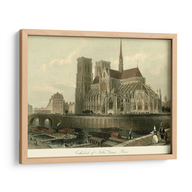 Catedral De Notre-Dame, París. - T. Allom | Cuadro decorativo de Canvas Lab