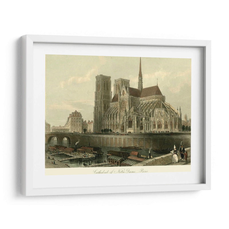 Catedral De Notre-Dame, París. - T. Allom | Cuadro decorativo de Canvas Lab