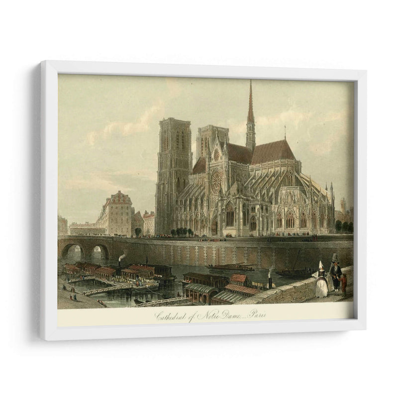 Catedral De Notre-Dame, París. - T. Allom | Cuadro decorativo de Canvas Lab