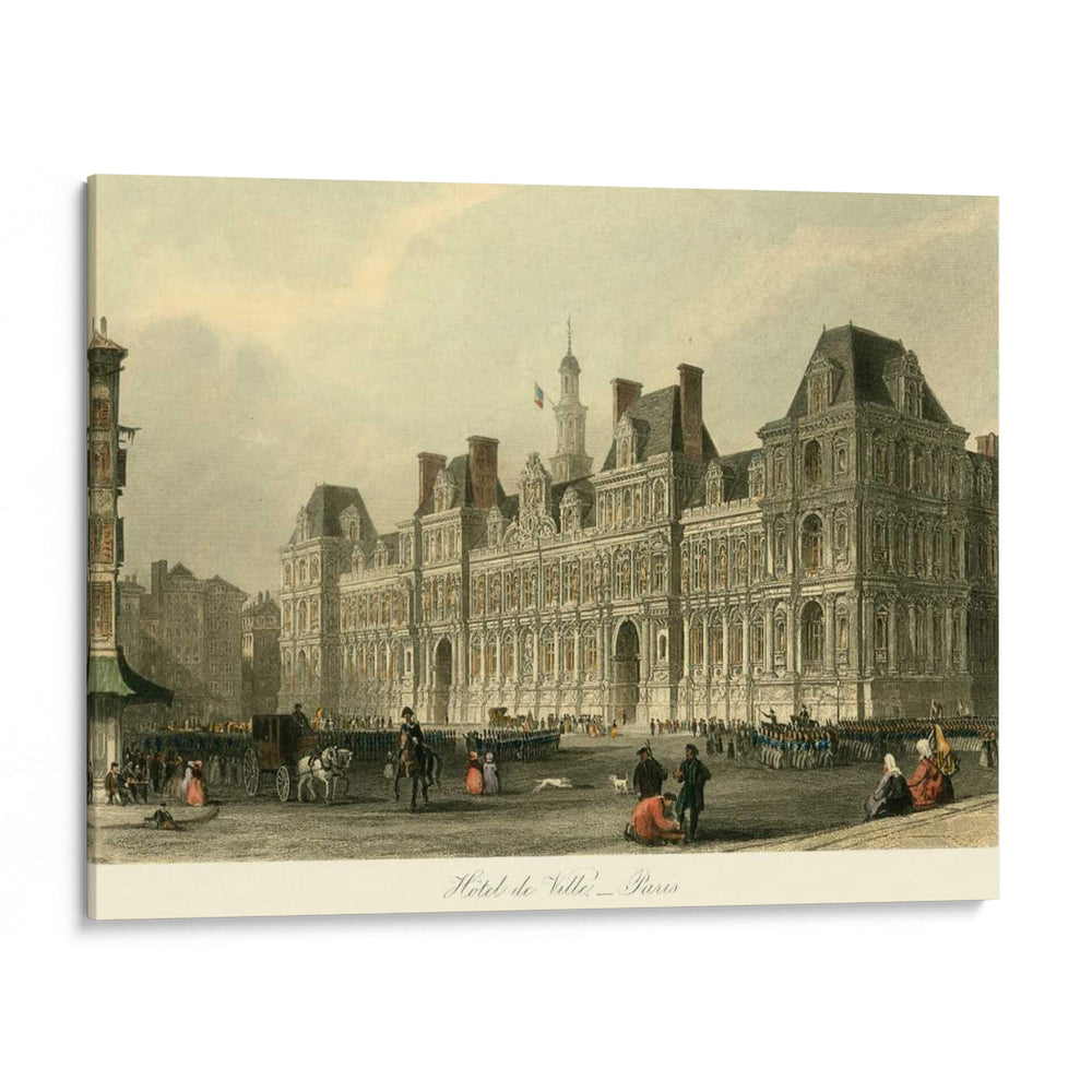 Hotel De Ville, París - T. Allom | Cuadro decorativo de Canvas Lab