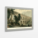 El Pont Du Gard, Cerca De Nismos. - T. Allom | Cuadro decorativo de Canvas Lab
