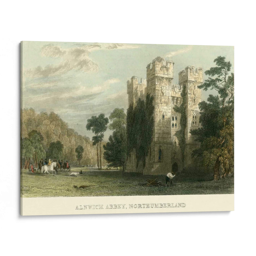 Ainwick Abbey, Northumberland - T. Allom | Cuadro decorativo de Canvas Lab