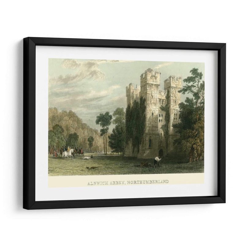 Ainwick Abbey, Northumberland - T. Allom | Cuadro decorativo de Canvas Lab