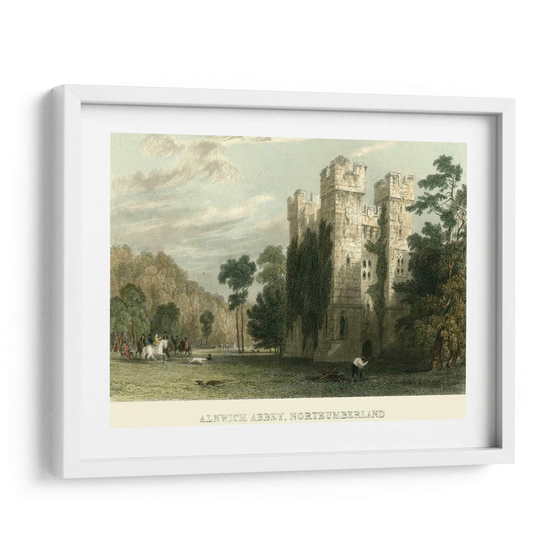 Ainwick Abbey, Northumberland - T. Allom | Cuadro decorativo de Canvas Lab