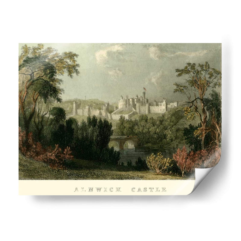 Castillo De Ainwick - T. Allom | Cuadro decorativo de Canvas Lab