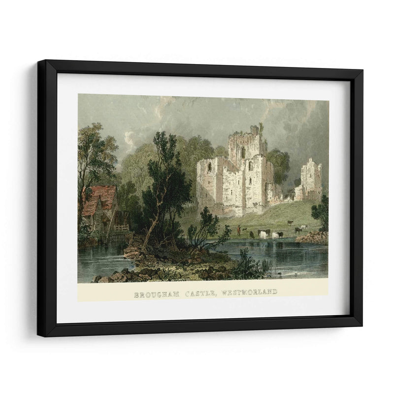 Castillo De Brougham, Westmoreland - T. Allom | Cuadro decorativo de Canvas Lab