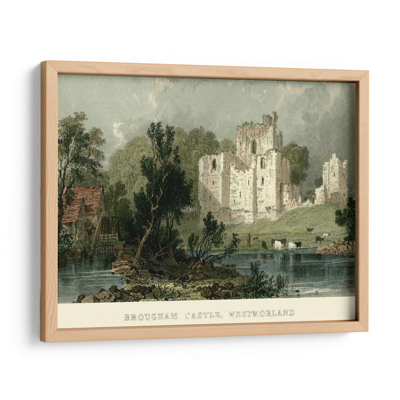 Castillo De Brougham, Westmoreland - T. Allom | Cuadro decorativo de Canvas Lab