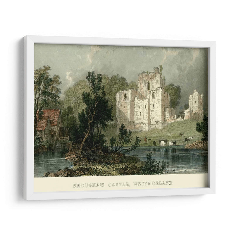 Castillo De Brougham, Westmoreland - T. Allom | Cuadro decorativo de Canvas Lab