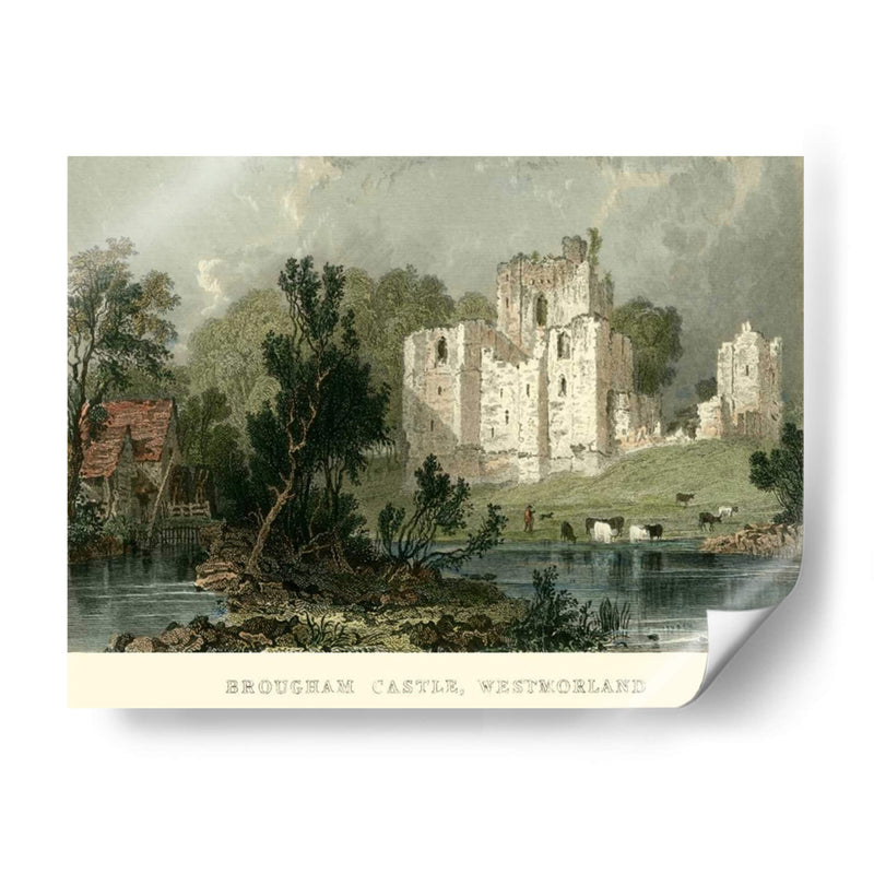 Castillo De Brougham, Westmoreland - T. Allom | Cuadro decorativo de Canvas Lab