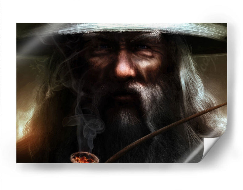 Gandalf y su pipa | Cuadro decorativo de Canvas Lab