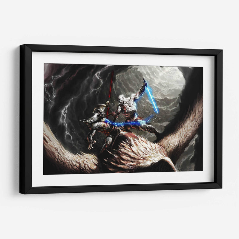 God of War fight | Cuadro decorativo de Canvas Lab