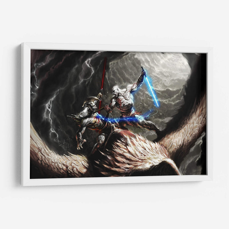 God of War fight | Cuadro decorativo de Canvas Lab