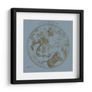 Mapa Circular Norte - W.G. Evans | Cuadro decorativo de Canvas Lab