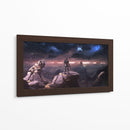 Halo landscape storm | Cuadro decorativo de Canvas Lab