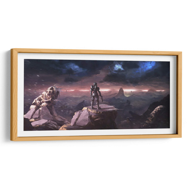 Halo landscape storm | Cuadro decorativo de Canvas Lab